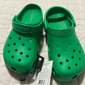 Green crocs size 9 NEW